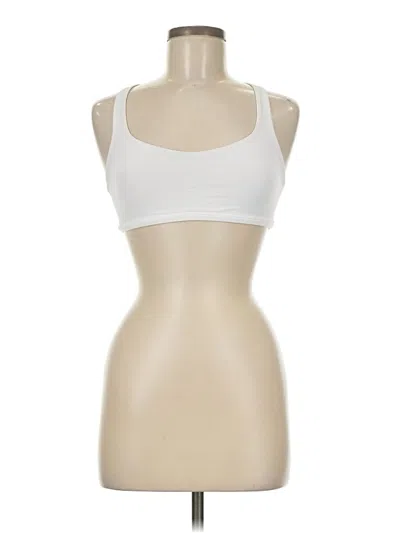 Pre-owned Lululemon Athletica Sports Bra In White