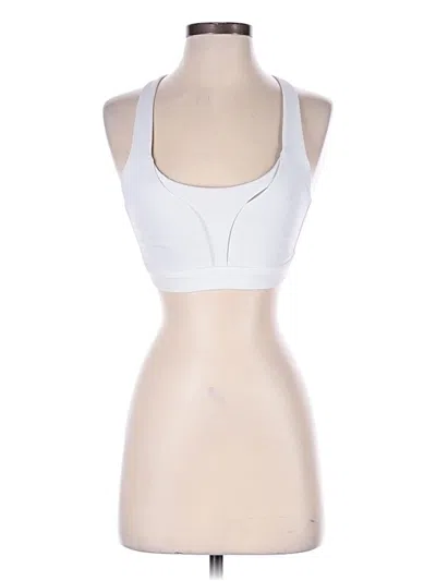 Pre-owned Lululemon Athletica Sports Bra In White