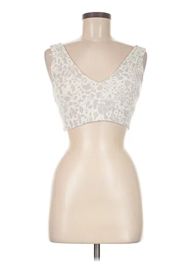 Pre-owned Lululemon Athletica Sports Bra In White