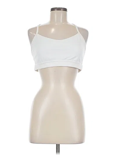 Pre-owned Lululemon Athletica Sports Bra In White
