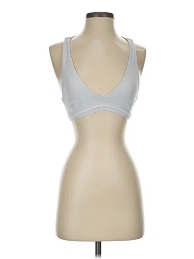 Pre-owned Lululemon Athletica Sports Bra In White