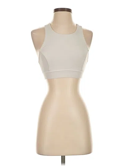 Pre-owned Lululemon Athletica Sports Bra In White