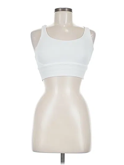 Pre-owned Lululemon Athletica Sports Bra In White