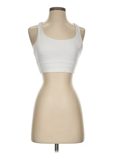 Pre-owned Lululemon Athletica Sports Bra In White