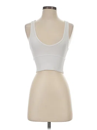 Pre-owned Lululemon Athletica Sports Bra In White