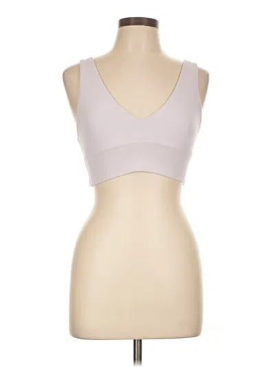 Pre-owned Lululemon Athletica Sports Bra In White