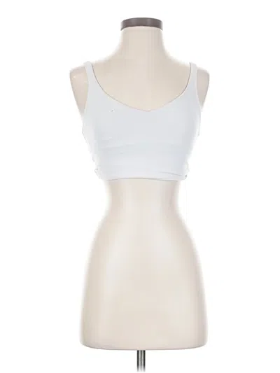 Pre-owned Lululemon Athletica Sports Bra In White