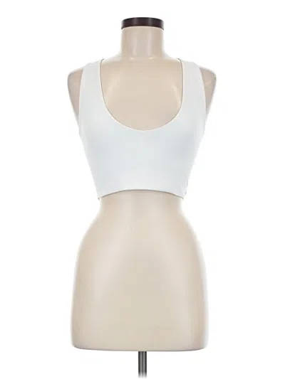Pre-owned Lululemon Athletica Sports Bra In White