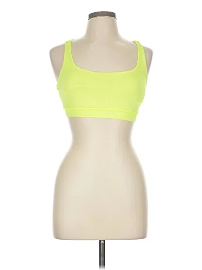 Pre-owned Lululemon Athletica Sports Bra In Yellow