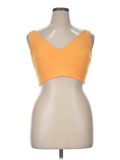 Pre-owned Lululemon Athletica Sports Bra In Yellow