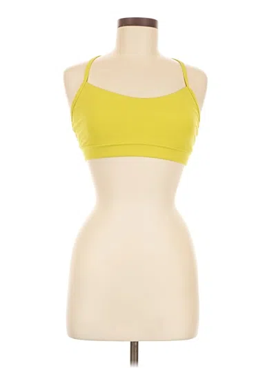 Pre-owned Lululemon Athletica Sports Bra In Yellow