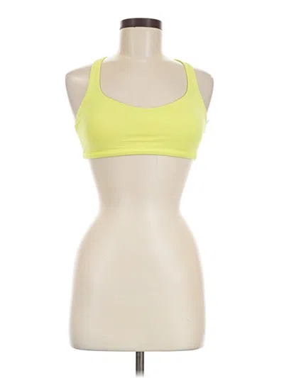 Pre-owned Lululemon Athletica Sports Bra In Yellow
