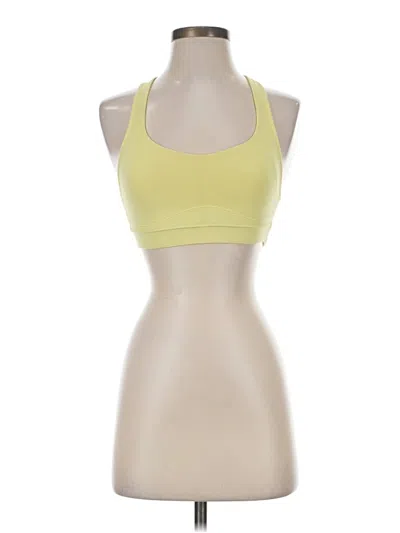 Pre-owned Lululemon Athletica Sports Bra In Yellow