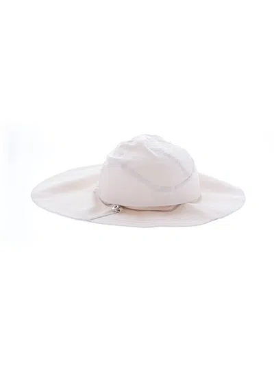 Pre-owned Lululemon Athletica Sun Hat In White
