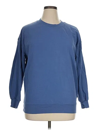 Pre-owned Lululemon Athletica Sweatshirt In Blue