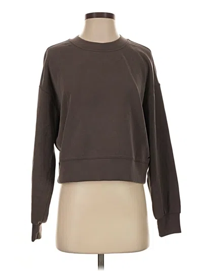 Pre-owned Lululemon Athletica Sweatshirt In Brown