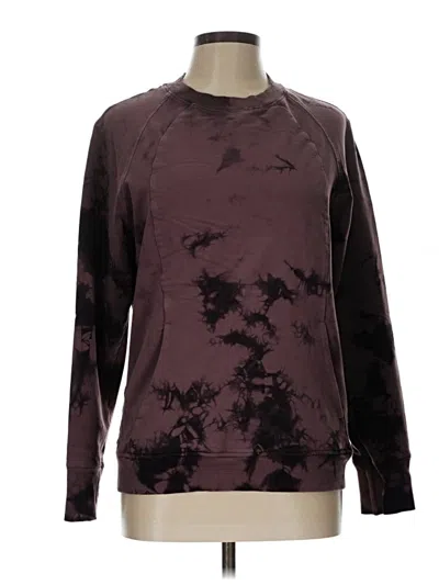 Pre-owned Lululemon Athletica Sweatshirt In Burgundy