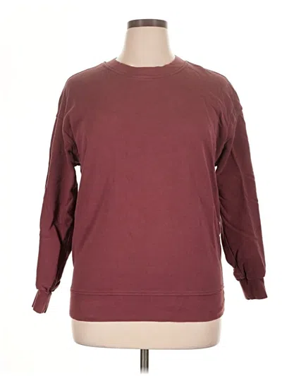 Pre-owned Lululemon Athletica Sweatshirt In Burgundy