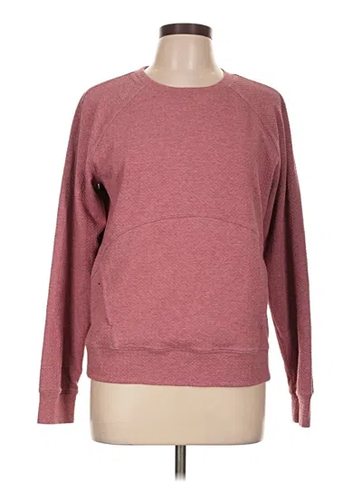 Pre-owned Lululemon Athletica Sweatshirt In Burgundy