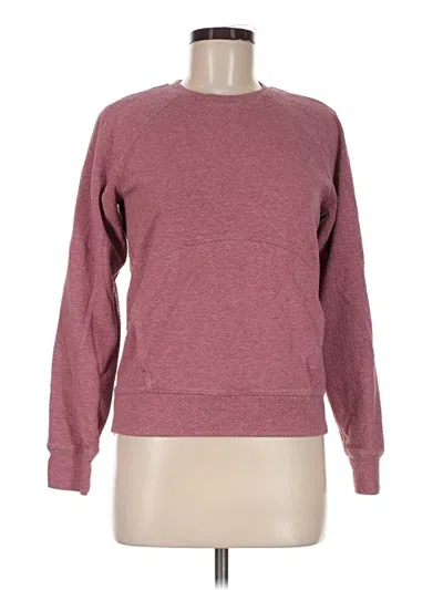 Pre-owned Lululemon Athletica Sweatshirt In Burgundy
