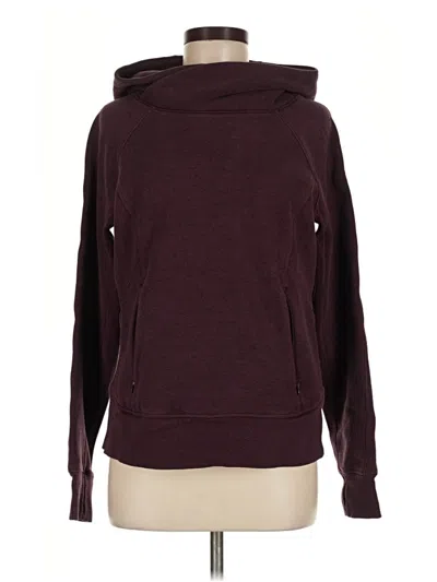 Pre-owned Lululemon Athletica Sweatshirt In Burgundy