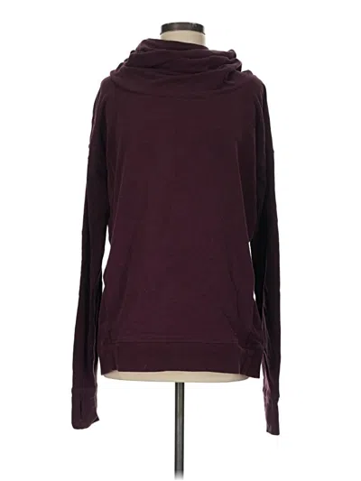 Pre-owned Lululemon Athletica Sweatshirt In Burgundy