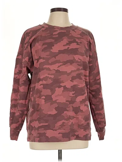 Pre-owned Lululemon Athletica Sweatshirt In Burgundy