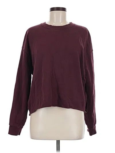 Pre-owned Lululemon Athletica Sweatshirt In Burgundy