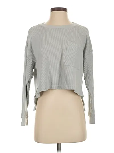 Pre-owned Lululemon Athletica Sweatshirt In Gray