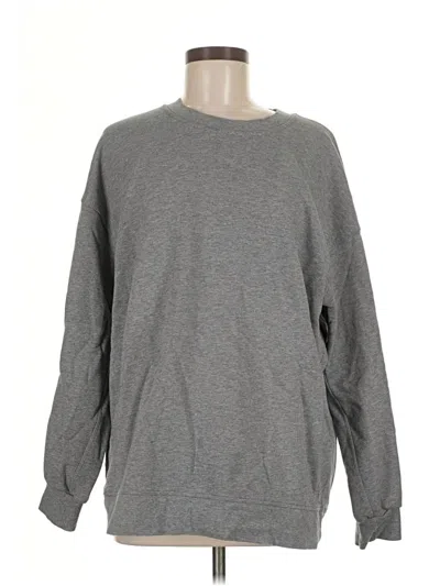 Pre-owned Lululemon Athletica Sweatshirt In Gray