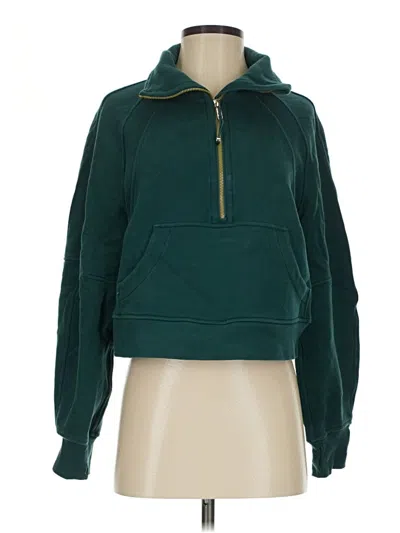 Pre-owned Lululemon Athletica Sweatshirt In Green
