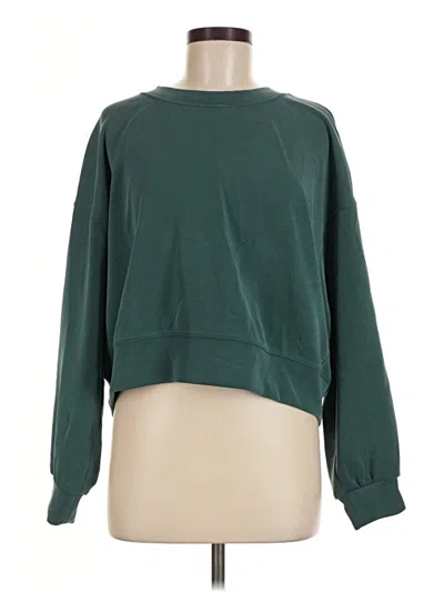Pre-owned Lululemon Athletica Sweatshirt In Green