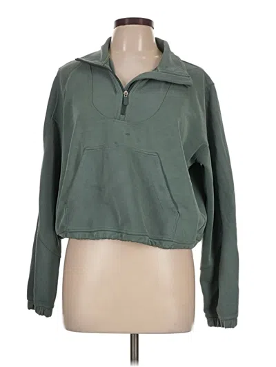 Pre-owned Lululemon Athletica Sweatshirt In Green