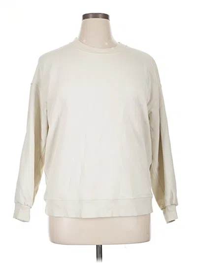 Pre-owned Lululemon Athletica Sweatshirt In Ivory