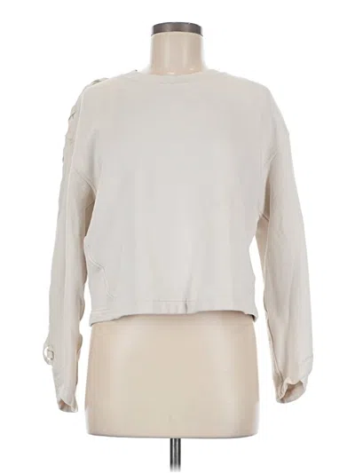 Pre-owned Lululemon Athletica Sweatshirt In Ivory