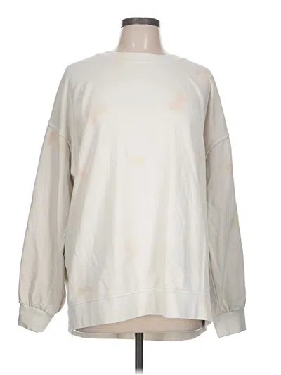 Pre-owned Lululemon Athletica Sweatshirt In Ivory