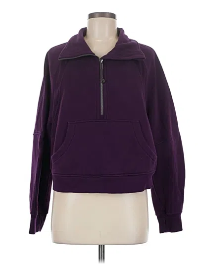 Pre-owned Lululemon Athletica Sweatshirt In Purple