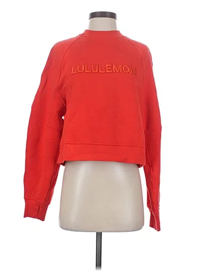 Pre-owned Lululemon Athletica Sweatshirt In Red