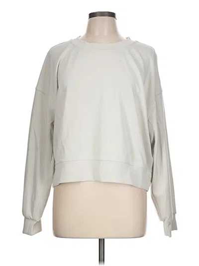 Pre-owned Lululemon Athletica Sweatshirt In Silver
