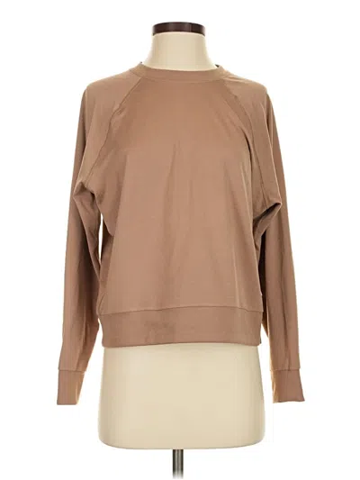 Pre-owned Lululemon Athletica Sweatshirt In Tan