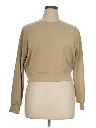 Pre-owned Lululemon Athletica Sweatshirt In Tan