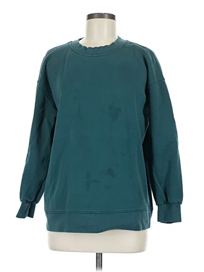 Pre-owned Lululemon Athletica Sweatshirt In Teal