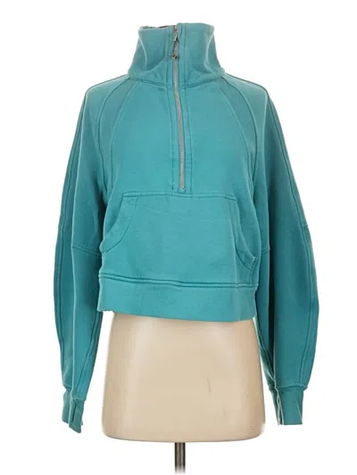 Pre-owned Lululemon Athletica Sweatshirt In Teal