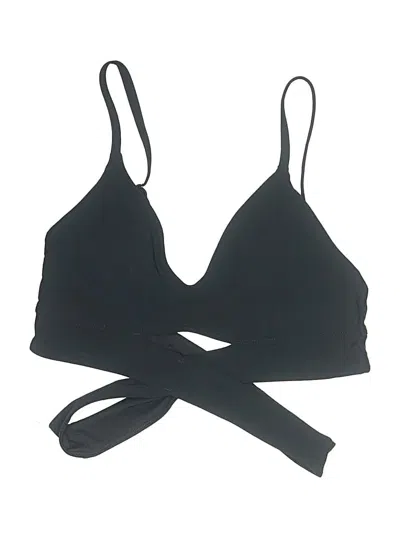 Pre-owned Lululemon Athletica Swimsuit Top Black Swimwear