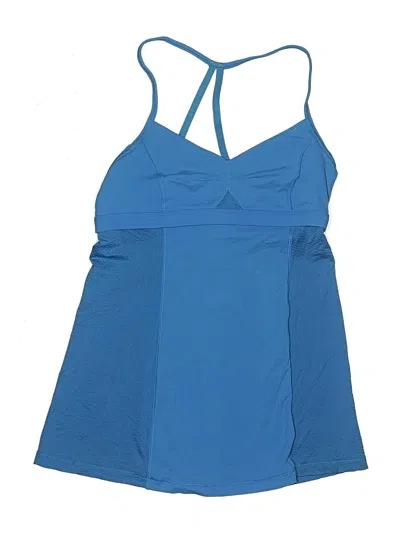 Pre-owned Lululemon Athletica Swimsuit Top Blue Swimwear