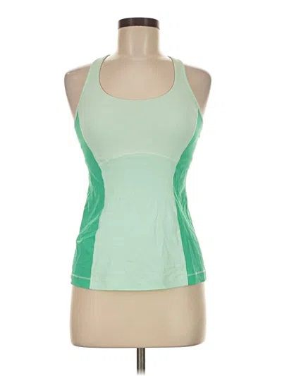 Pre-owned Lululemon Athletica Swimsuit Top Green Swimwear