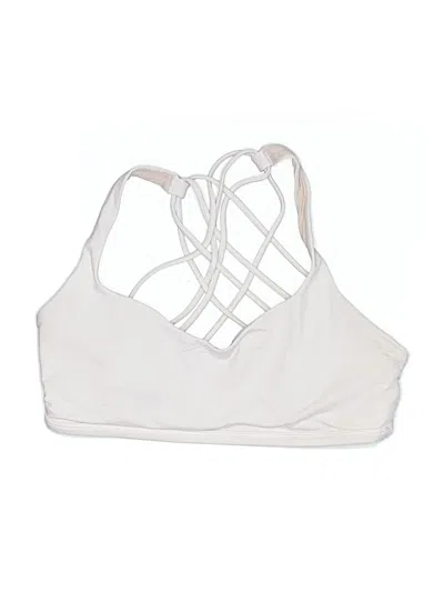 Pre-owned Lululemon Athletica Swimsuit Top Ivory Swimwear