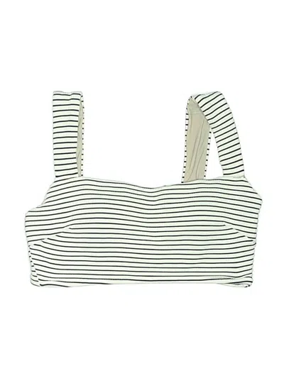 Pre-owned Lululemon Athletica Swimsuit Top Ivory Swimwear
