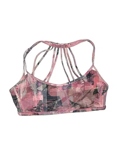 Pre-owned Lululemon Athletica Swimsuit Top Pink Swimwear