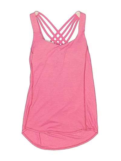 Pre-owned Lululemon Athletica Swimsuit Top Pink Swimwear